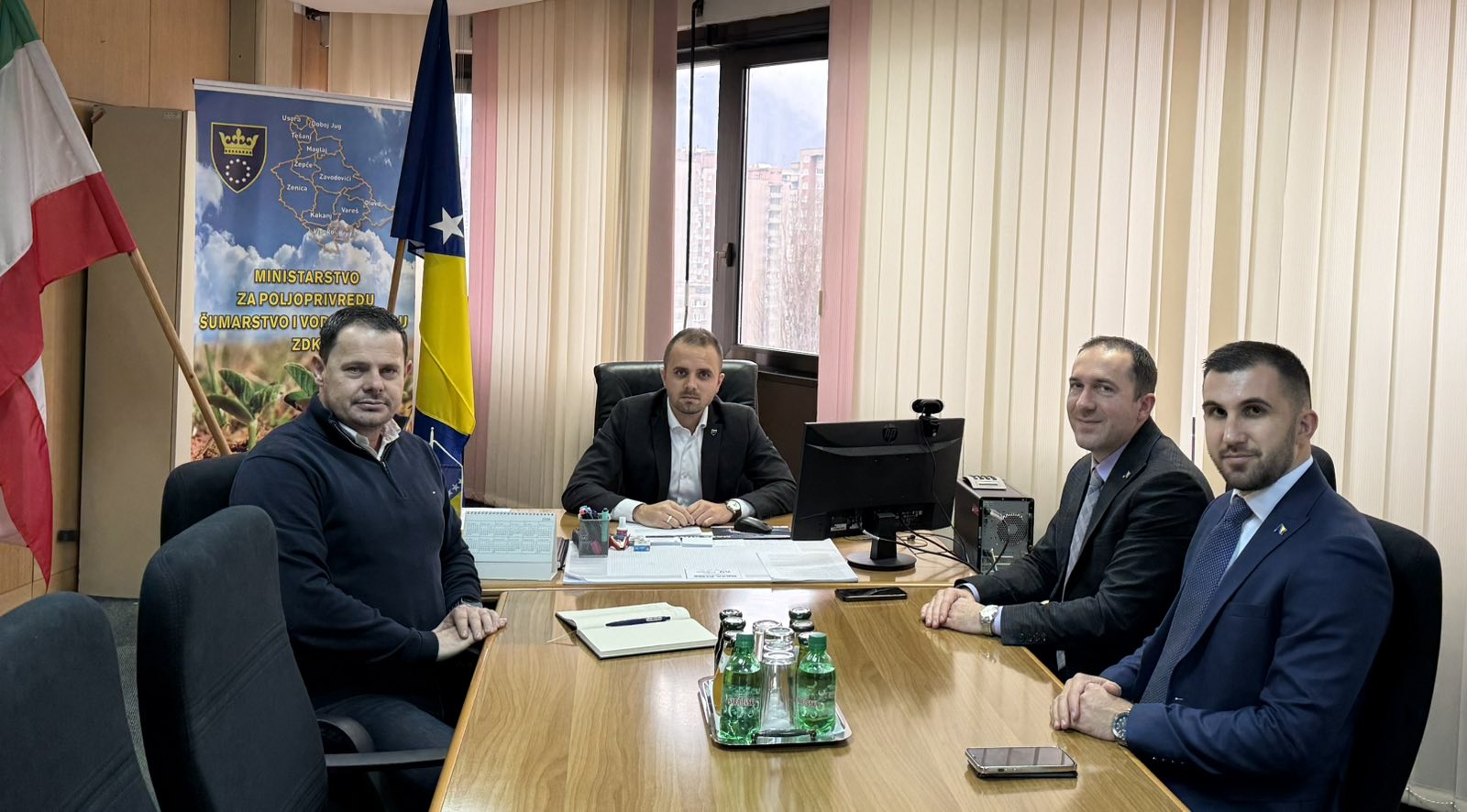 Ministar Jasmin Čajić razgovarao s načelnikom Općine Doboj Jug Mirnesom Tukićem