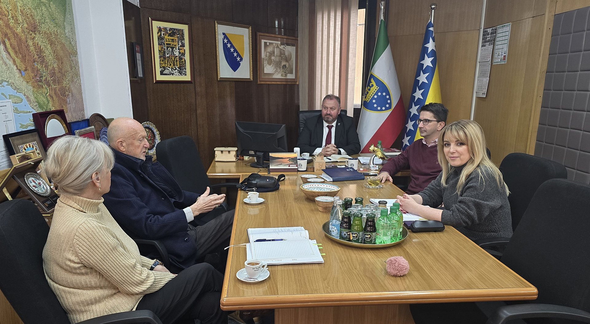 Ministar Šibonjić primio u posjetu načelnika općine Olovo Đemala Memagića