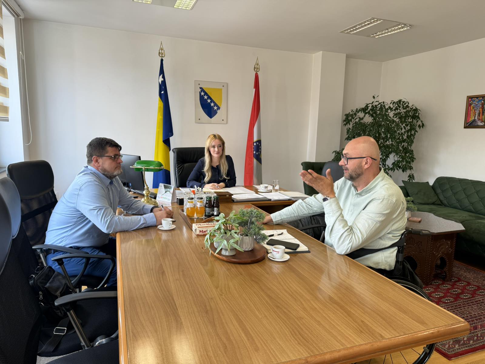 Ministarstvo zdravstva posjetili predstavnici Koalicije osoba sa invaliditetom ZDK:  ZDK postaje primjer inkluzivnog zdravstva