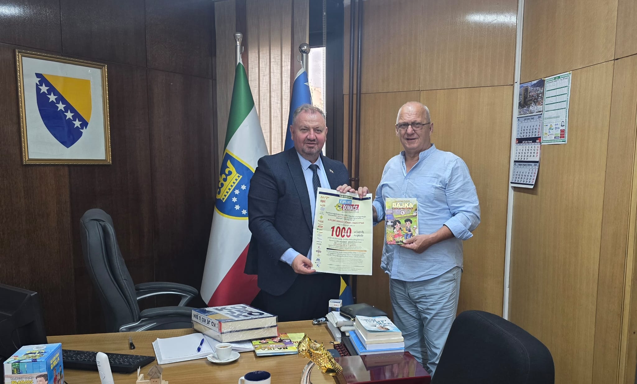 Kupujmo domaće – jačajmo BiH: Ministar Šibonjić ugostio akademika Planjca