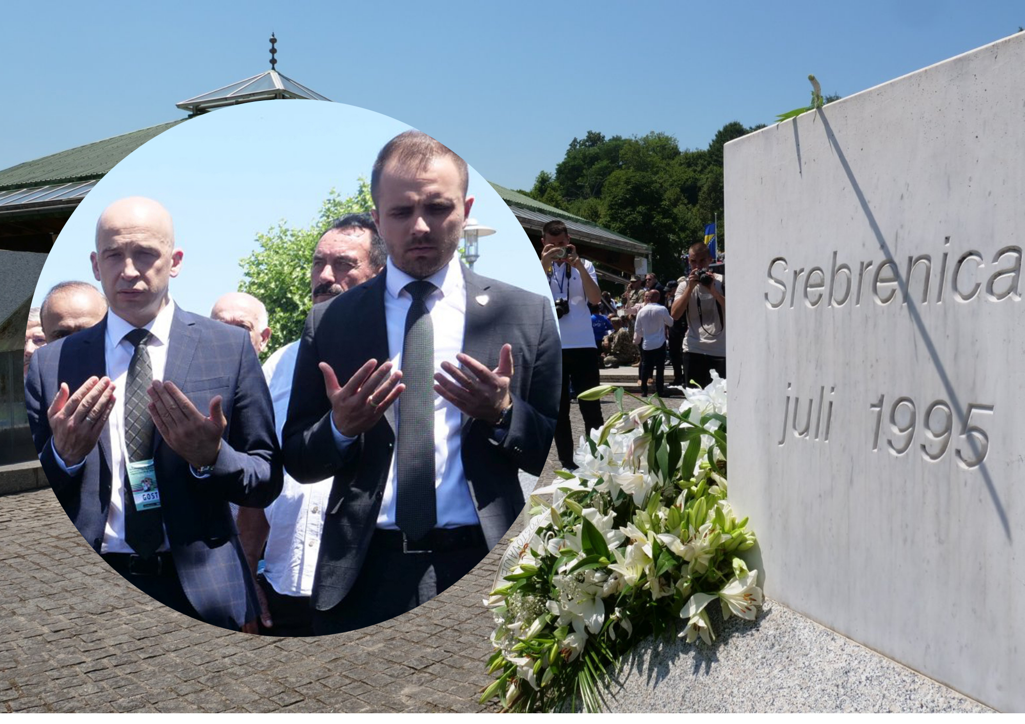 Delegacija Vlade Zeničko-dobojskog kantona prisustvovala komemoraciji i ukopu žrtava genocida u Srebrenici