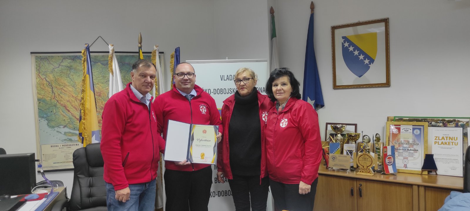 UABNOR Zenica uručio zahvalnicu ministru Sirovici