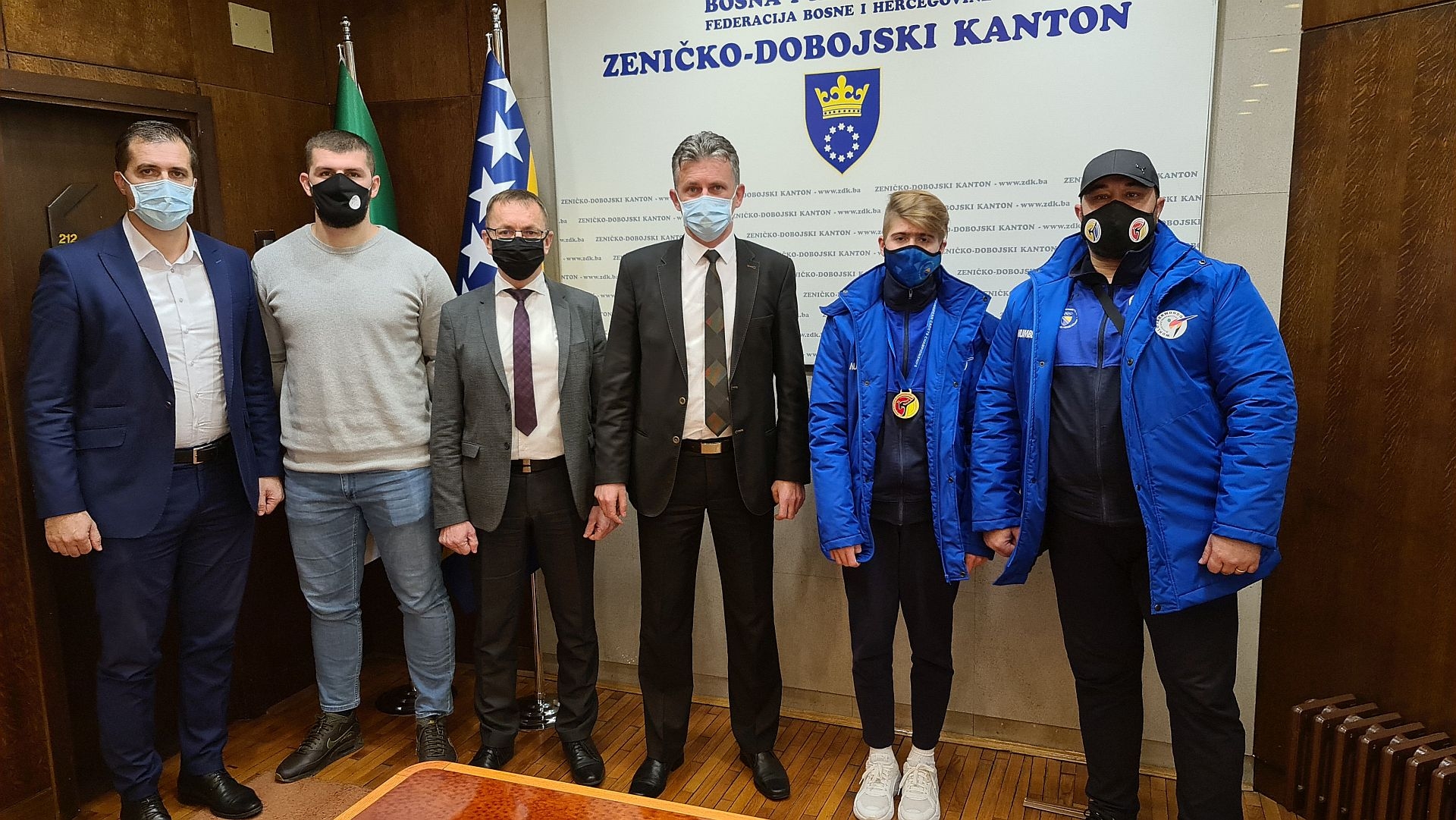 PREMIJER BAŠIĆ I MINISTAR KOZLIĆ PRIMILI EVROPSKE PRVAKE FAHRUDINA ADILOVIĆA I AHMEDA KRNJIĆA