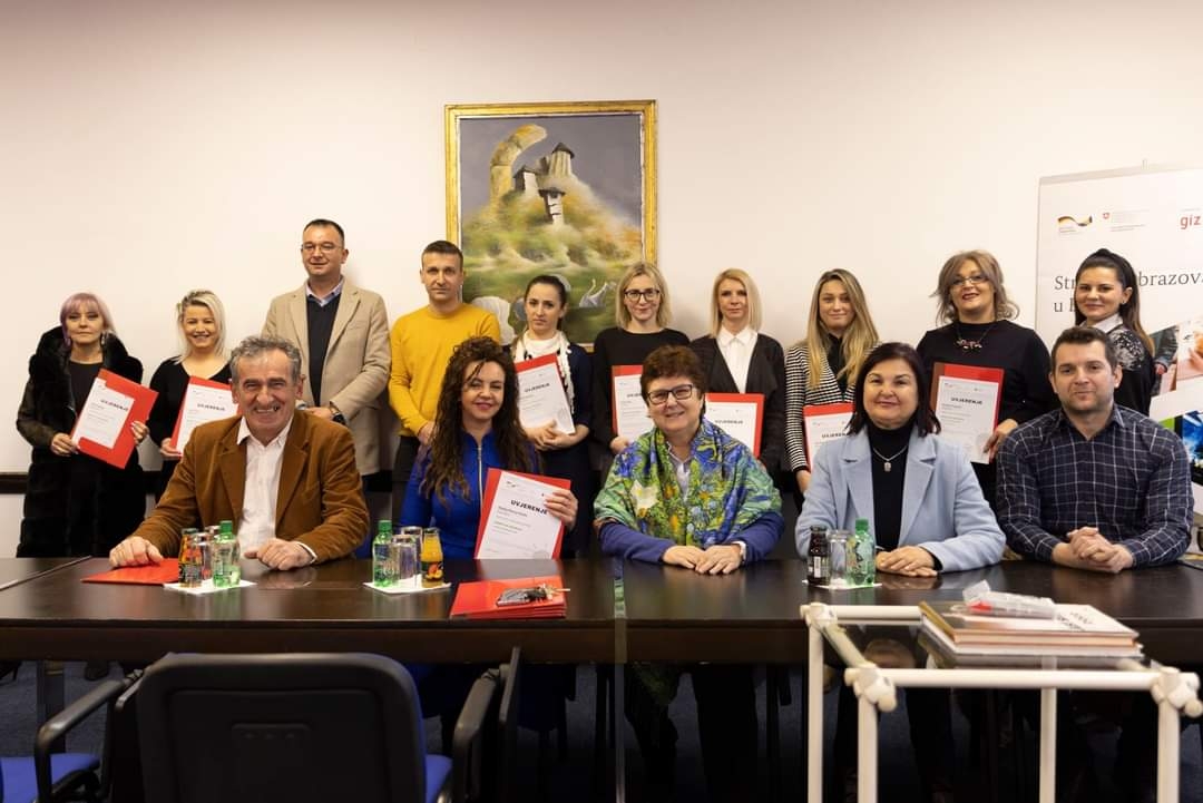 DODIJELJENI CERTIFIKATI ZA 17 MENTORA PRAKTIČNE NASTAVE KOJA SE IZVODI KOD POSLOVNIH SUBJEKATA