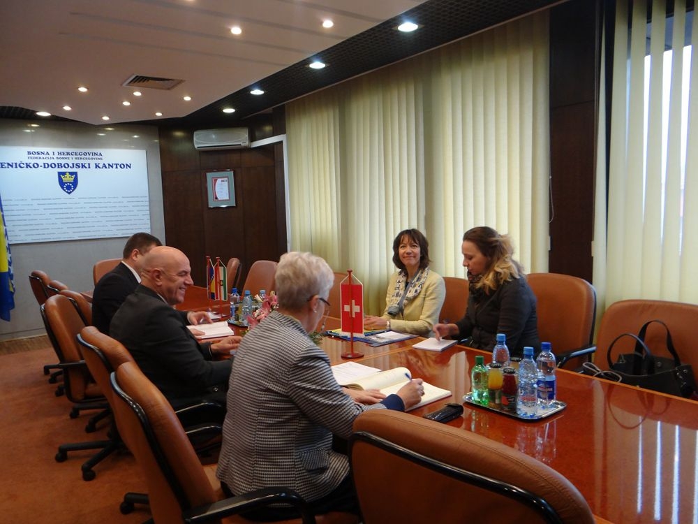 POSJETA AMBASADORICE ŠVICARSKE NJ.E. ANDRE RAUBER SAXER ZENIČKO-DOBOJSKOM KANTONU