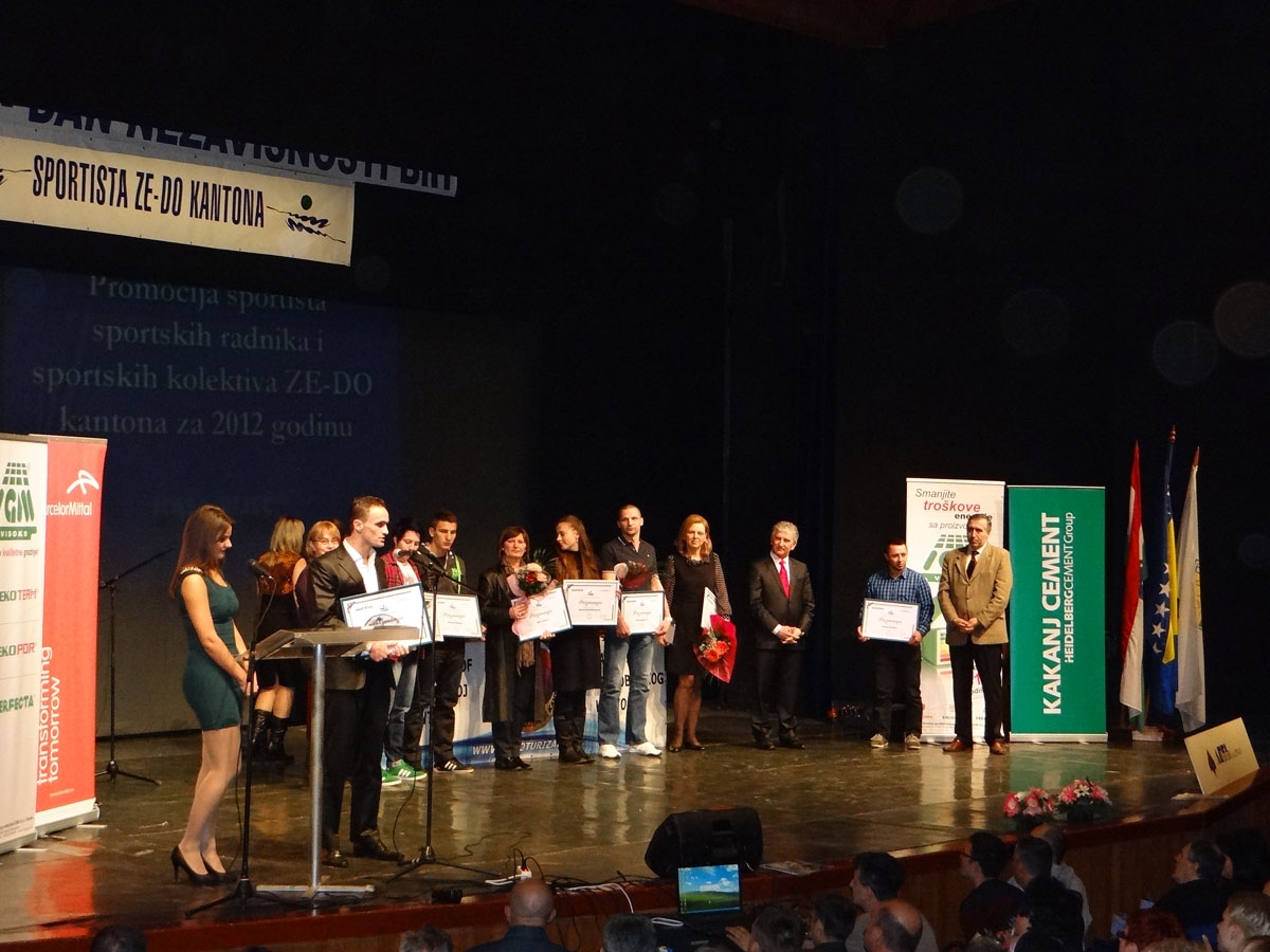 Kantonalna Vlada na dodjeli priznanja najuspješnijim sportistima ZDK