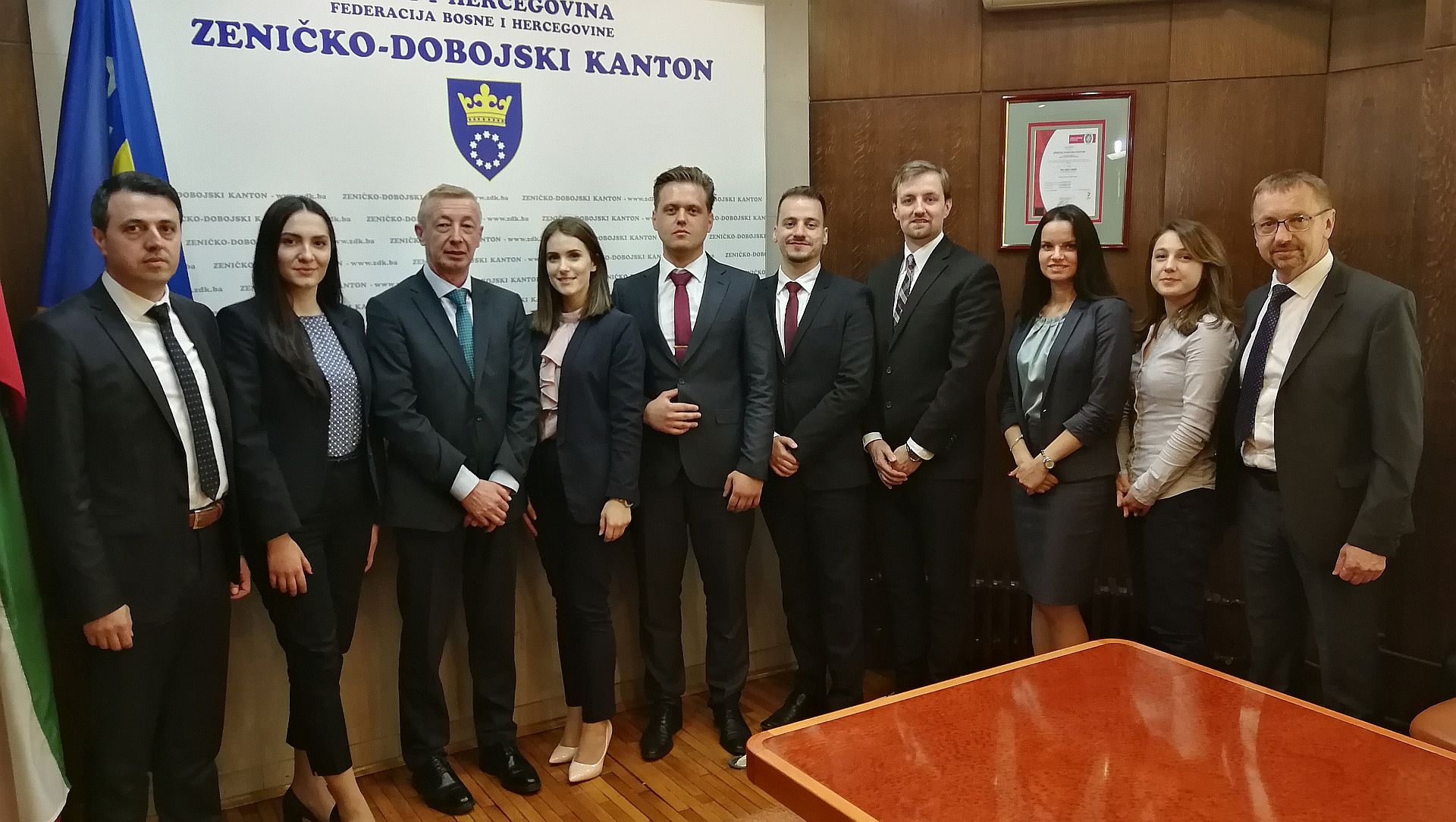 PREMIJER GANIĆ I MINISTAR KOZLIĆ PRIMILI ČLANOVE ARBITRAŽNOG TIMA PRAVNOG FAKULTETA U ZENICI