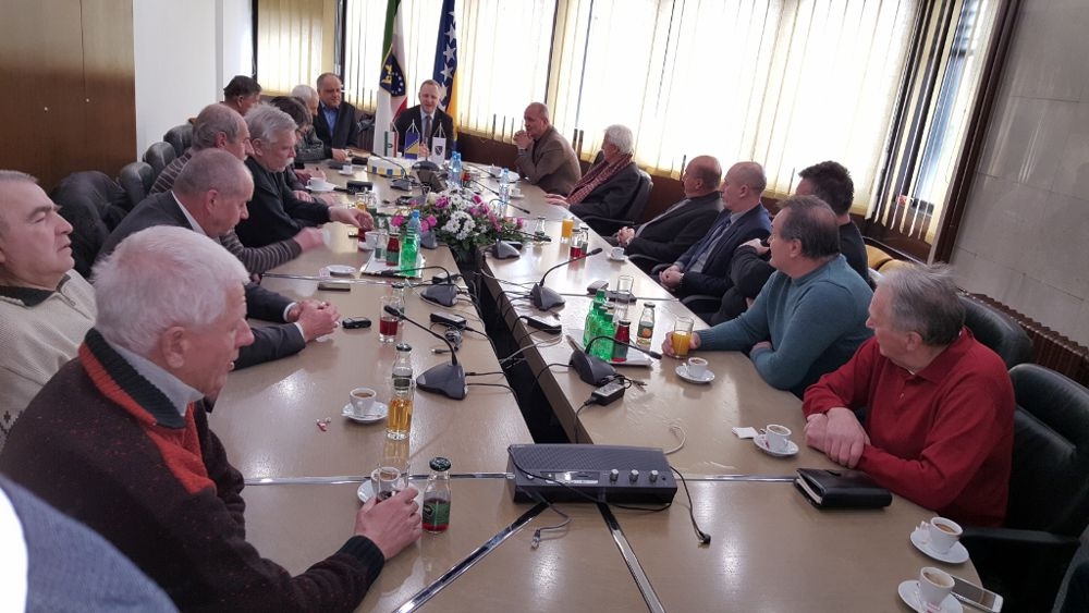 SVEČANI PRIJEM U SKUPŠTINI ZA PREDSTAVNIKE III KORPUSA ARMIJE REPUBLIKE BIH, KOMANDANTE, ČLANOVE KOMANDI ZENIČKIH BRIGADA I BORCE ARMIJE RBIH