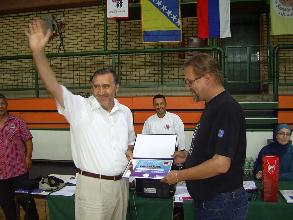 zahvalnica premijeru Plevljaku od KK "Visoko"