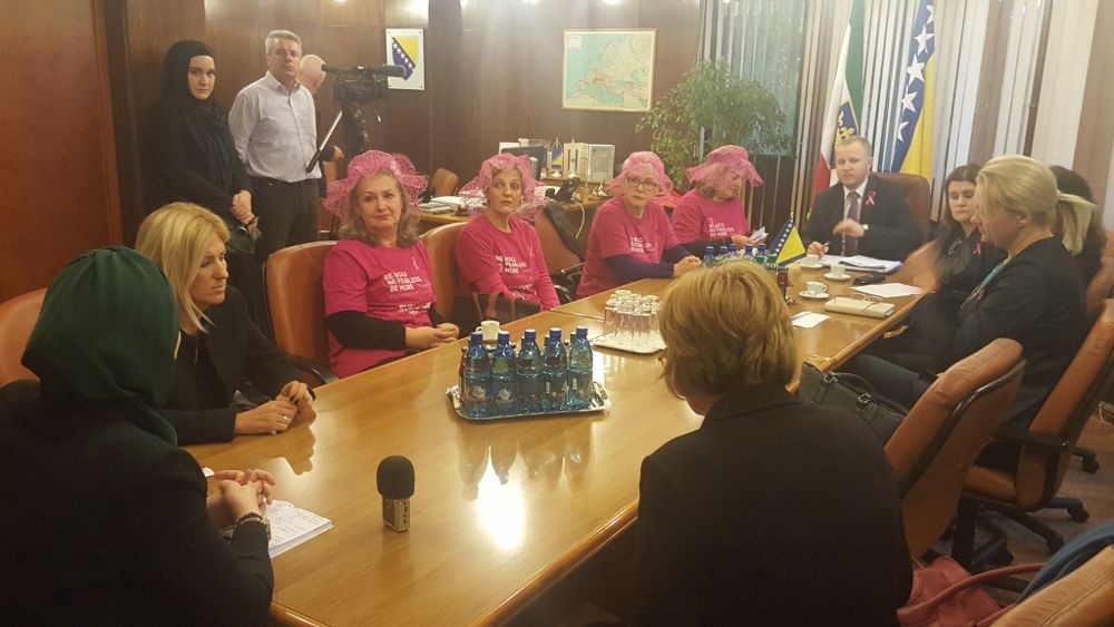 PRIJEM U SKUPŠTINI ZA ČLANICE UDRUŽENJA ŽENA OBOLJELIH OD KARCINOMA DOJKE „ŽIVOT“