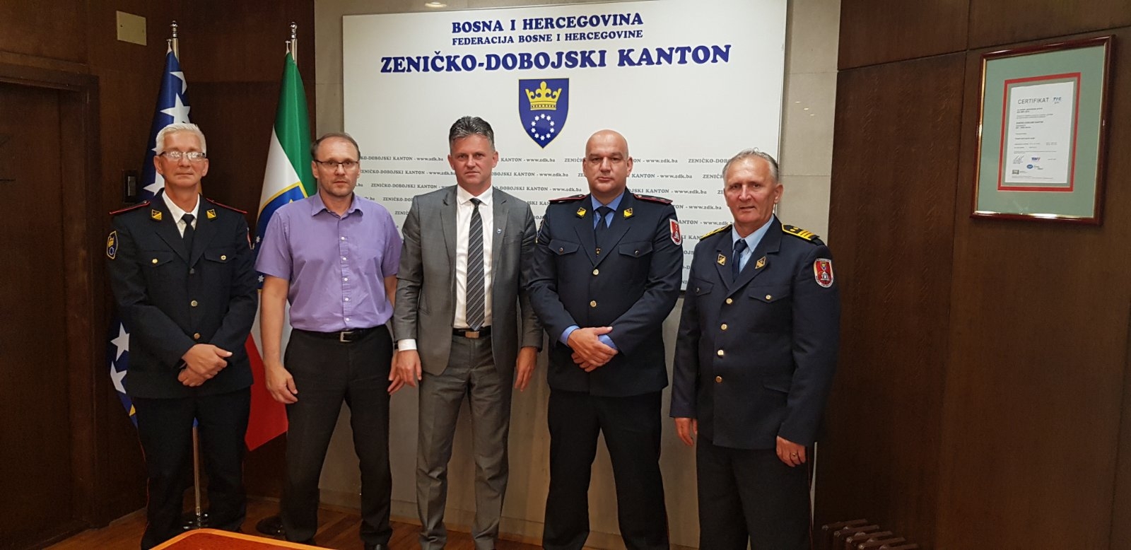 PREMJER BAŠIĆ PRIMIO DELEGACIJU VATROGASNOG SAVEZA ZDK