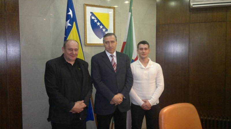 Premijer Plevljak primio karatistu Albina Ibrakovića