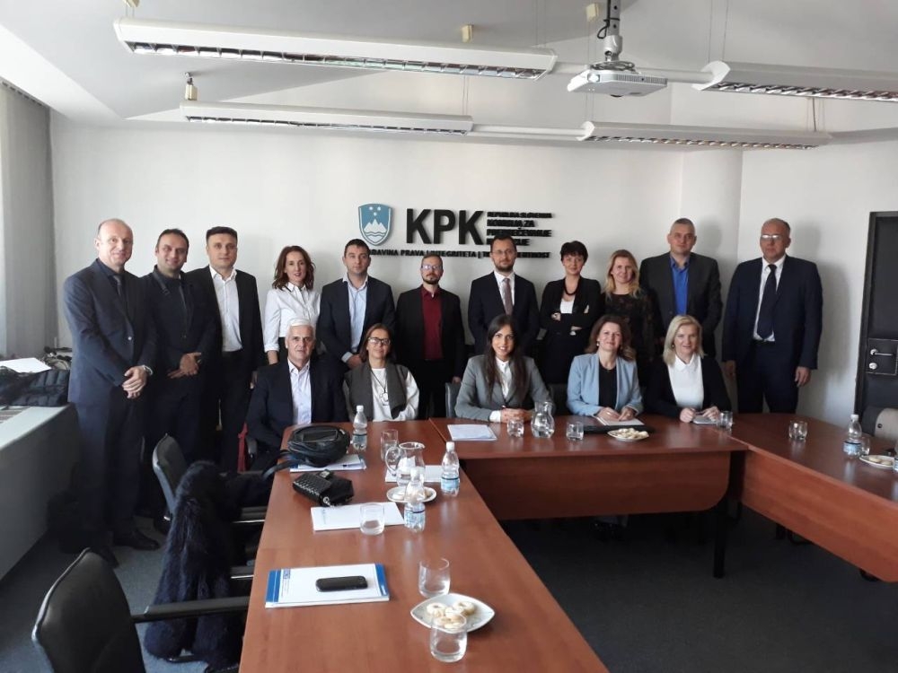 PREDSTAVNICI TIMA VLADE ZA BORBU PROTIV KORUPCIJE U STUDIJSKOJ POSJETI KOMISIJI ZA SPRJEČAVANJE KORUPCIJE REPUBLIKE SLOVENIJE