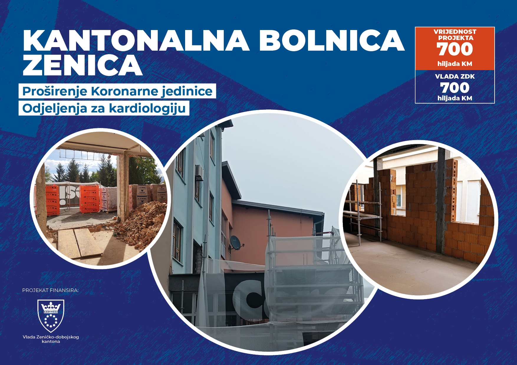 ZAPOČETI RADOVI NA PROŠIRENJU KORONARNE JEDINICE KANTONALNE BOLNICE ZENICA