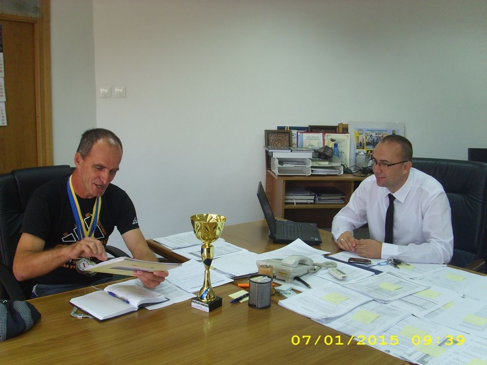 ATLETIČAR NIHAD MAHMIĆ KOD MINISTRA ZA BORAČKA PITANJA