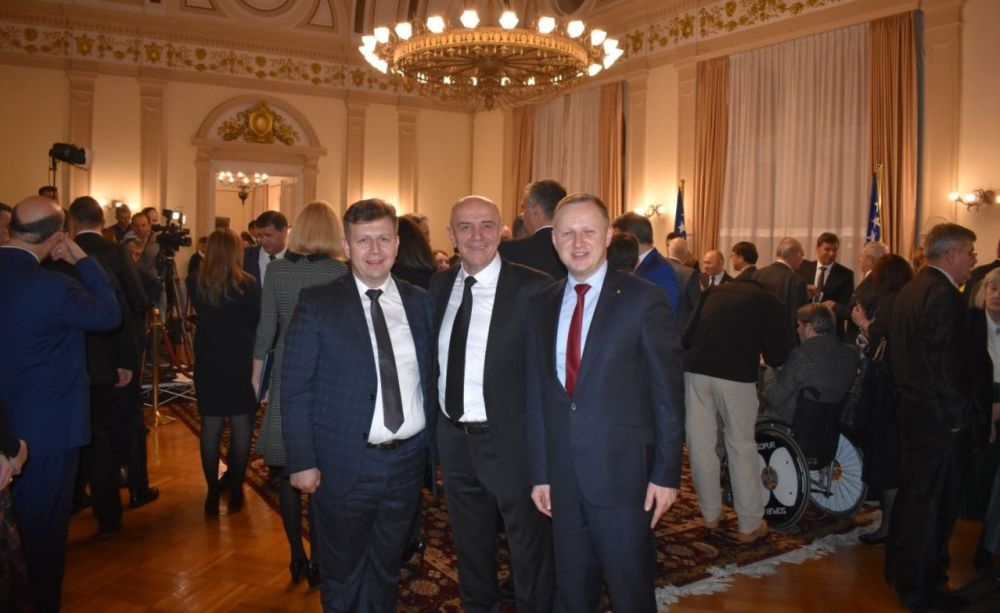 PREMIJER GALIJAŠEVIĆ I PREDSJEDAVAJUĆI DUVNJAK NA PRIJEMU U PREDSJEDNIŠTVU POVODOM DANA DRŽAVNOSTI BIH