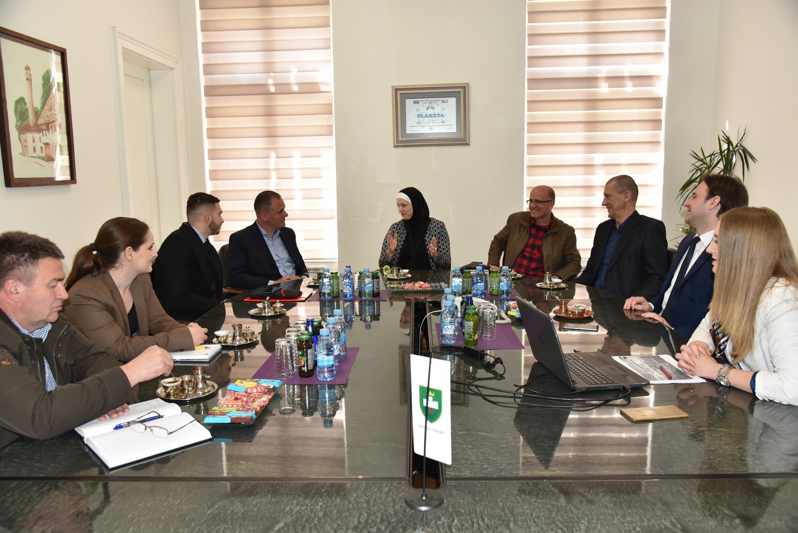 U OPĆINI VISOKO ODRŽAN RADNI SASTANAK SA PREDSTAVNICIMA KANTONALNE DIREKCIJE ZA CESTE ZDK