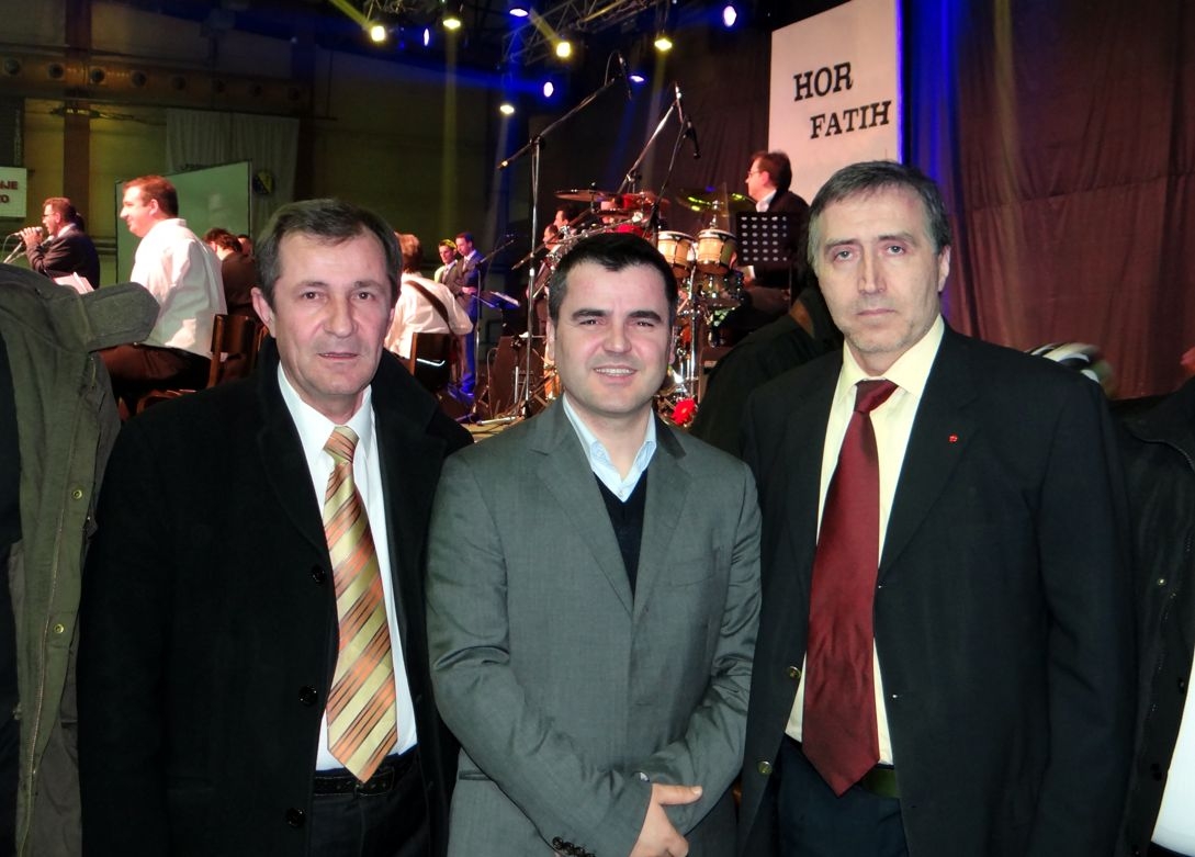 Glavni imam Medžlisa IZ Visoko Ibrahim ef. Hadžić, hfz Aziz Alili, premijer Fikret Plevljak
